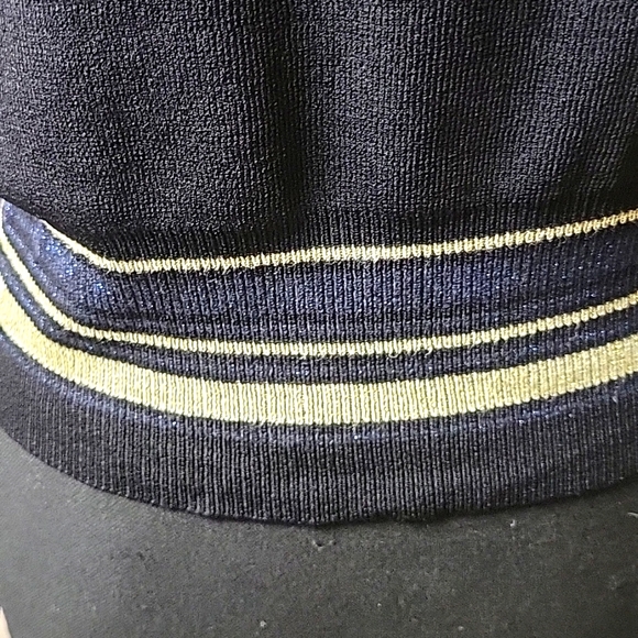 Rachel Roy Size S Black with Silver trim Knit Sweater, like new - Picture 2 of 4